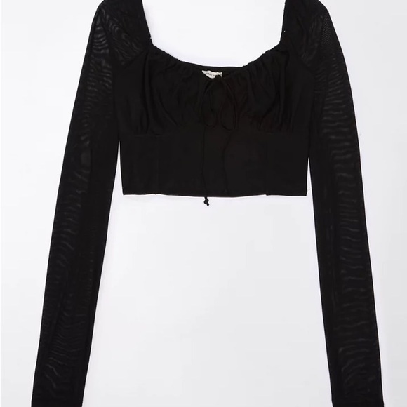 American Eagle Outfitters Black Blouse size M - Picture 2 of 8